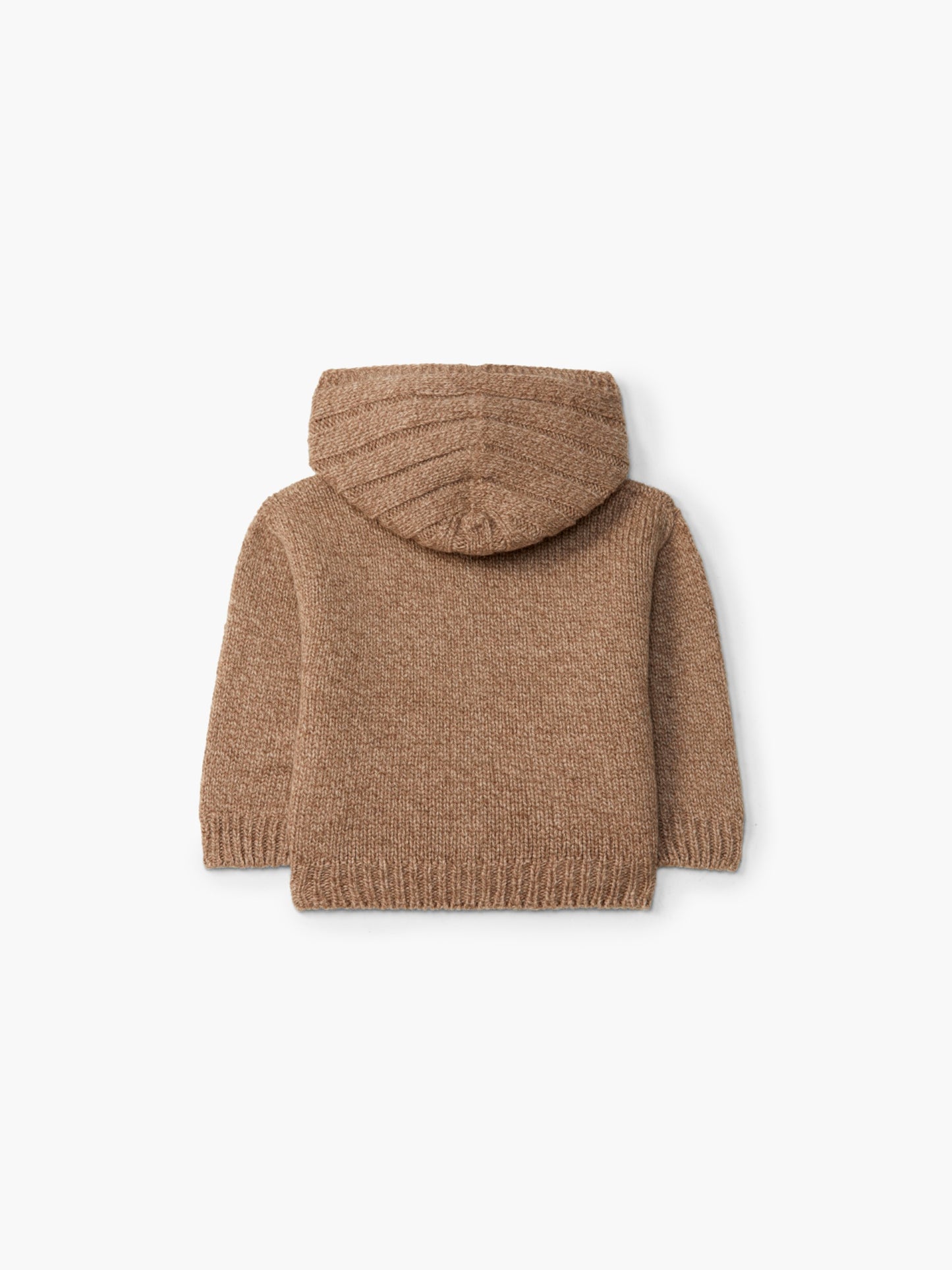 CARDIGAN CON CAPPUCCIO E BOTTONI - BAMBINO - LANA MERINOS 100% - WEDOBLE I26.07308D