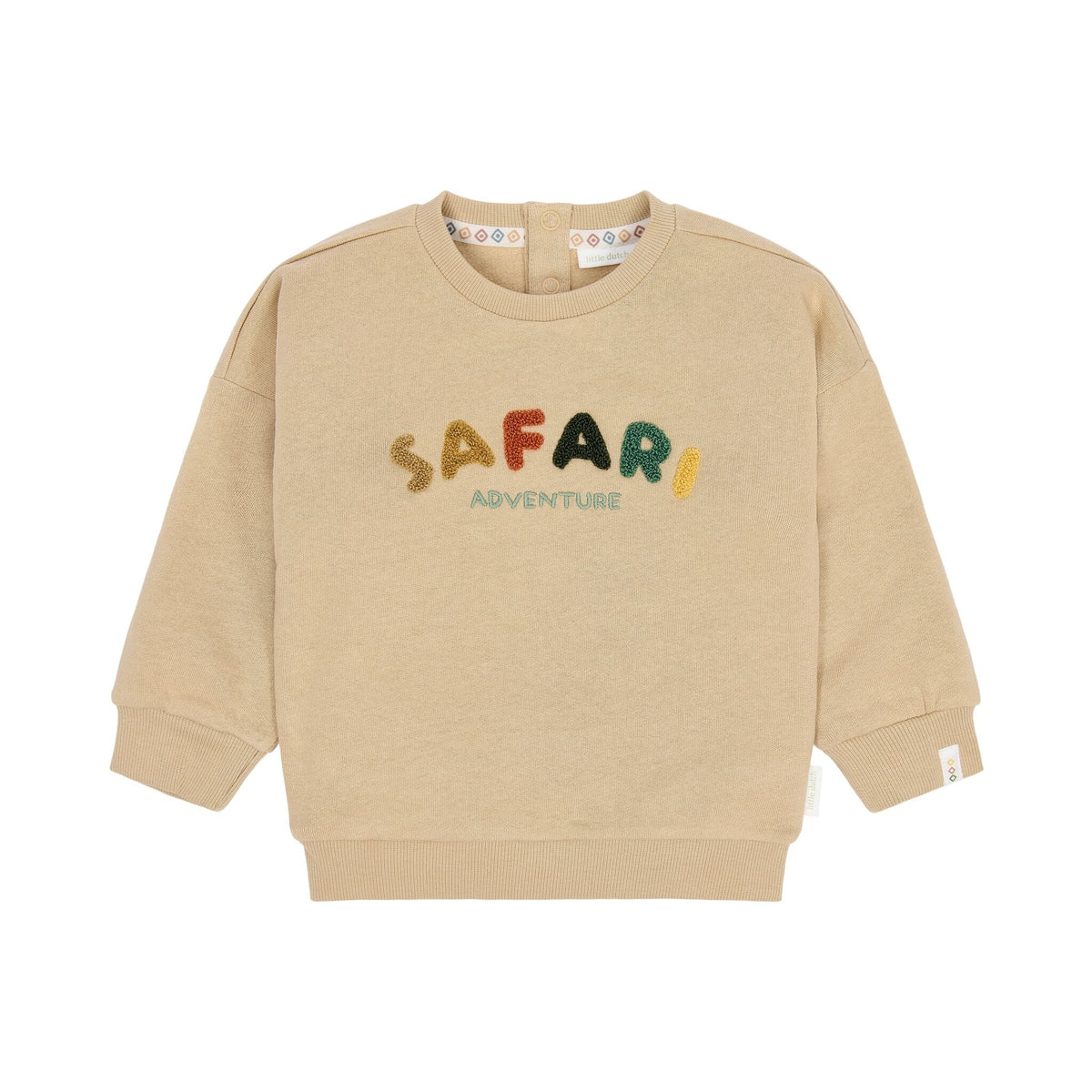FELPA GIROCOLLO "SAFARI" - Neonato - 100% COTONE ORGANICO - LITTLE DUTCH CL26092122
