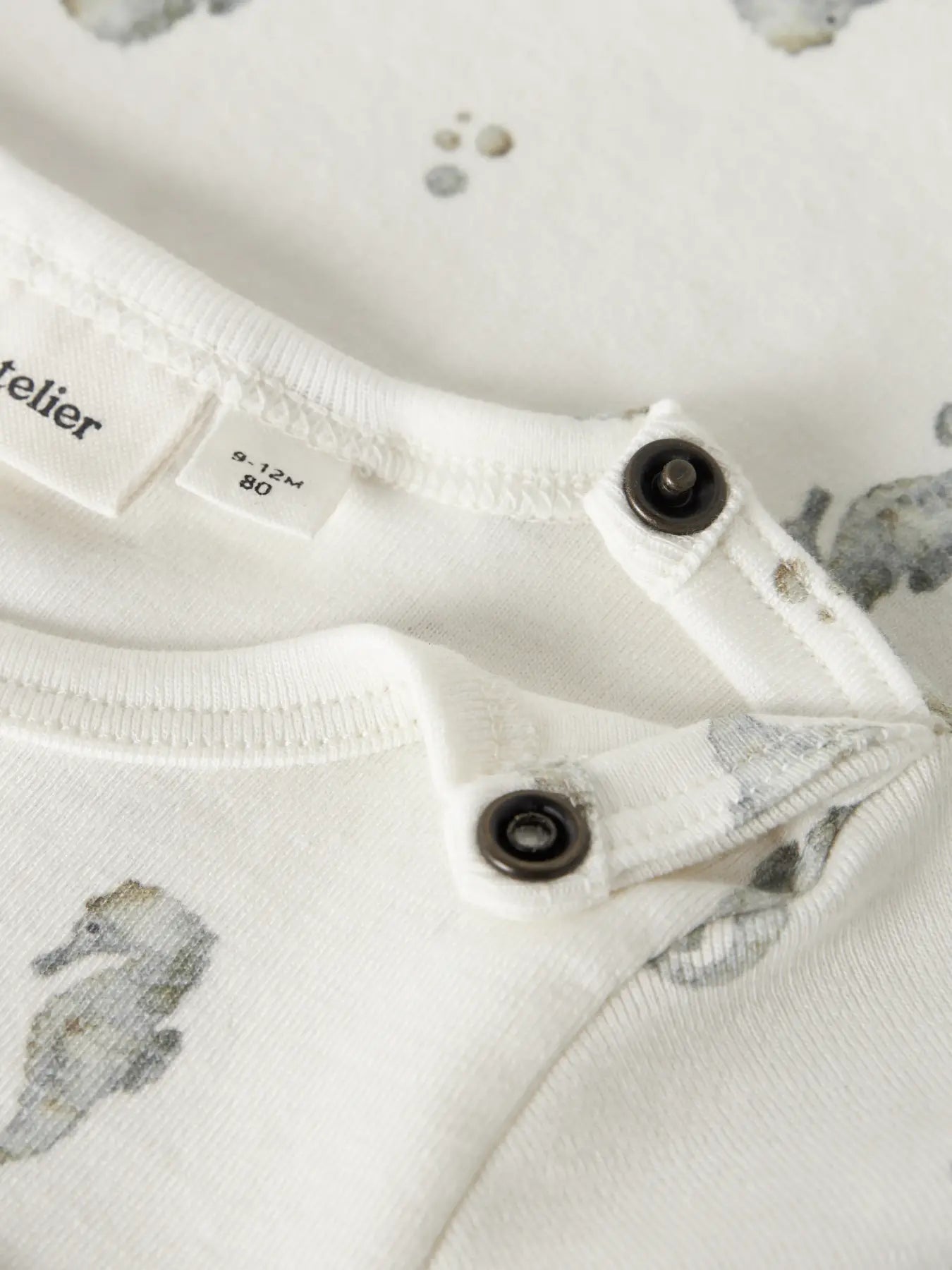 Body Manica Lunga Cavalluccio Marino Neonato | Lil Atelier