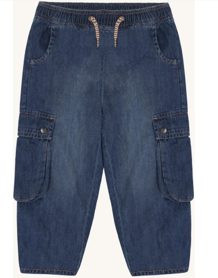 jeans con tasconi - BAMBINO - COTONE DENIM - HUST AND CLAIRE 490016