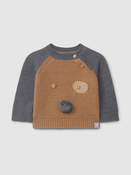MAGLIONCINO BICOLOR - BAMBINO - VISCOSA-LANA-CASHMERE - SNUG 934AY6W006140