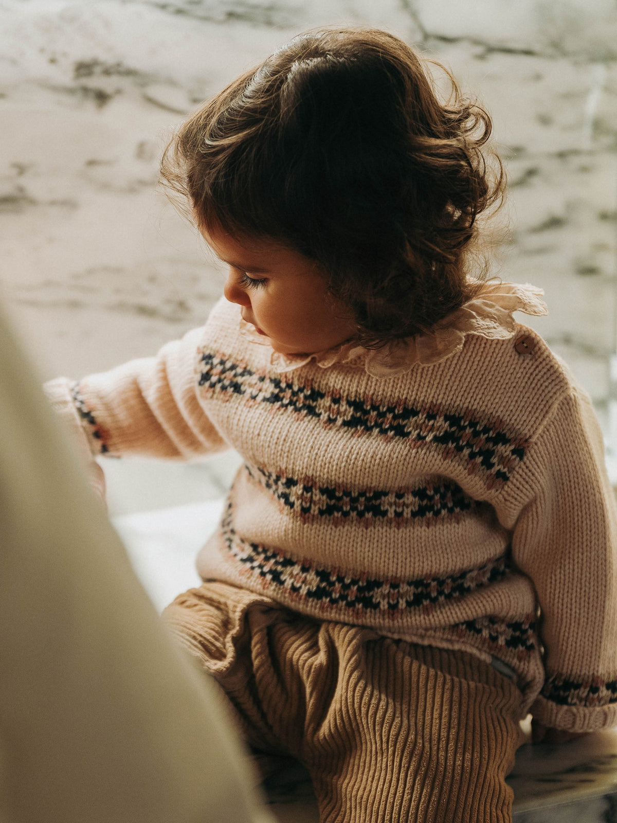 MAGLIONE CON DETTAGLI - BAMBINO - VISCOSA-LANA-CASHMERE - SNUG 934AY6W007140