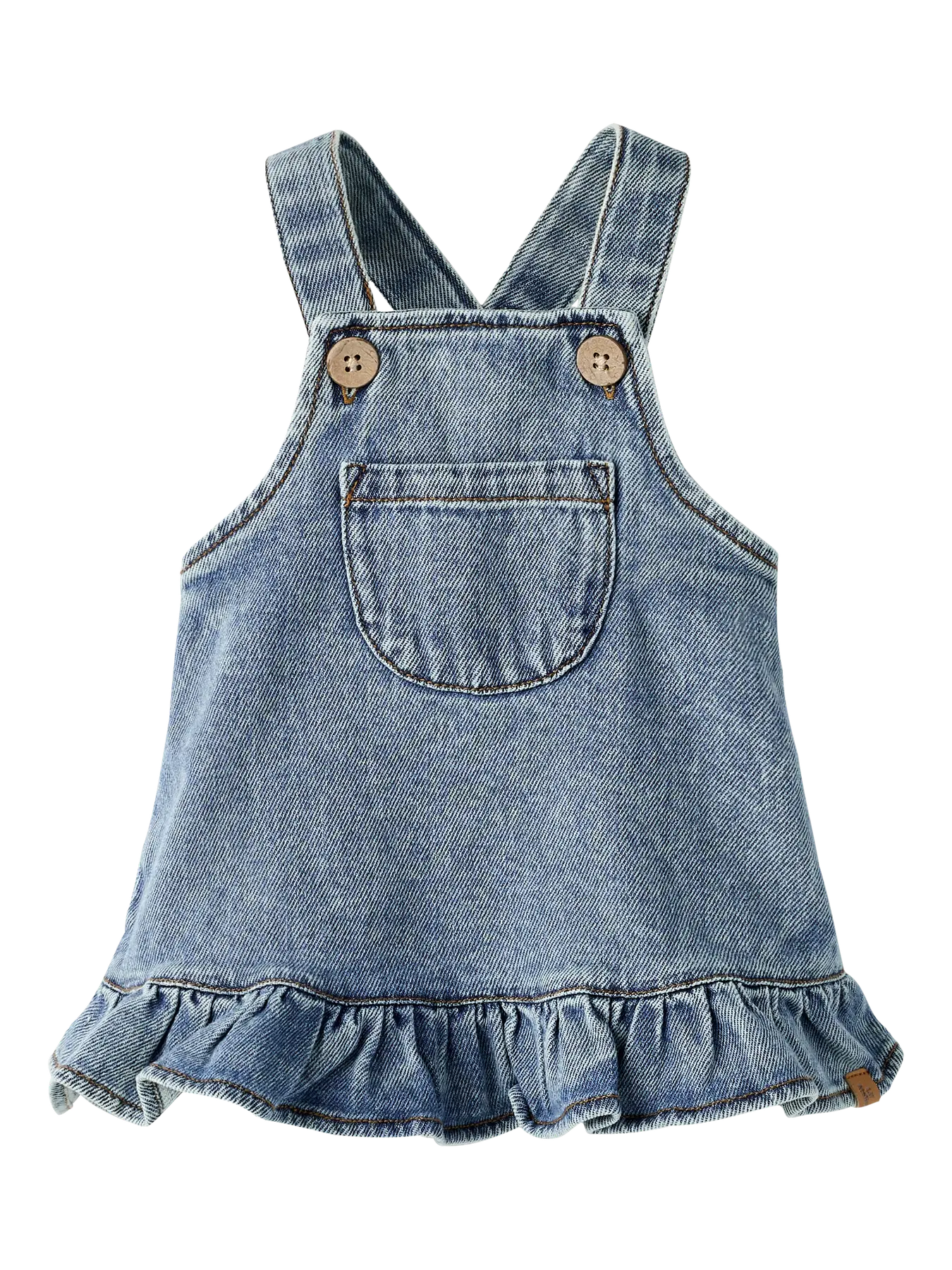 ABITO IN DENIM - NEONATA - COTONE-DENIM - LIL ATELIER 13257569