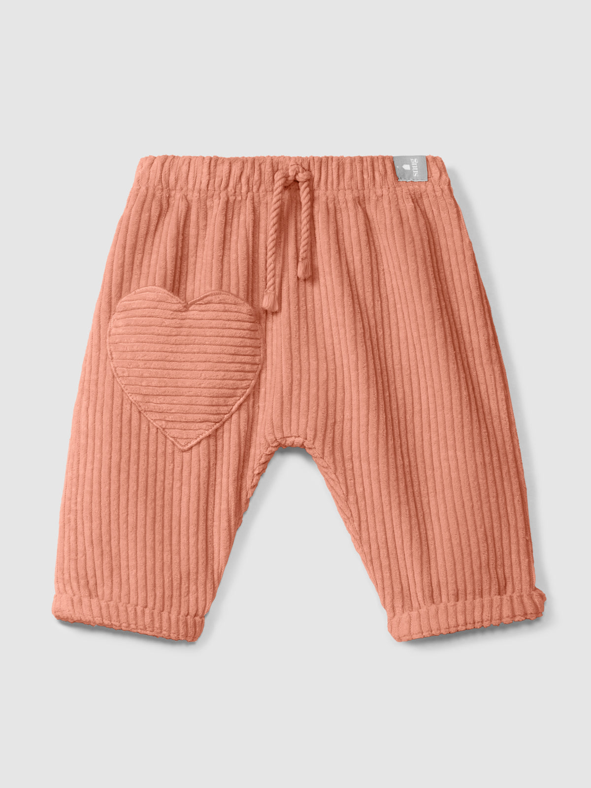 PANTALONI VELLUTO "CUORE" - BAMBINA - VELLUTO A COSTINE - SNUG 934AV6W043R78