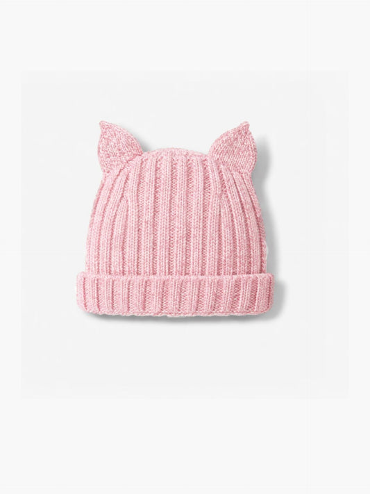 CAPPELLO CUFFIETTA CON ORECCHIETTE - BAMBINO - LANA MERINOS 100% - WEDOBLE I26.08307B