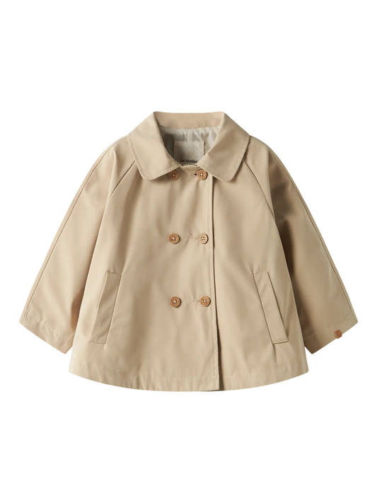 Trench Svasato Bambina Beige – Capispalla Primavera | Lil Atelier