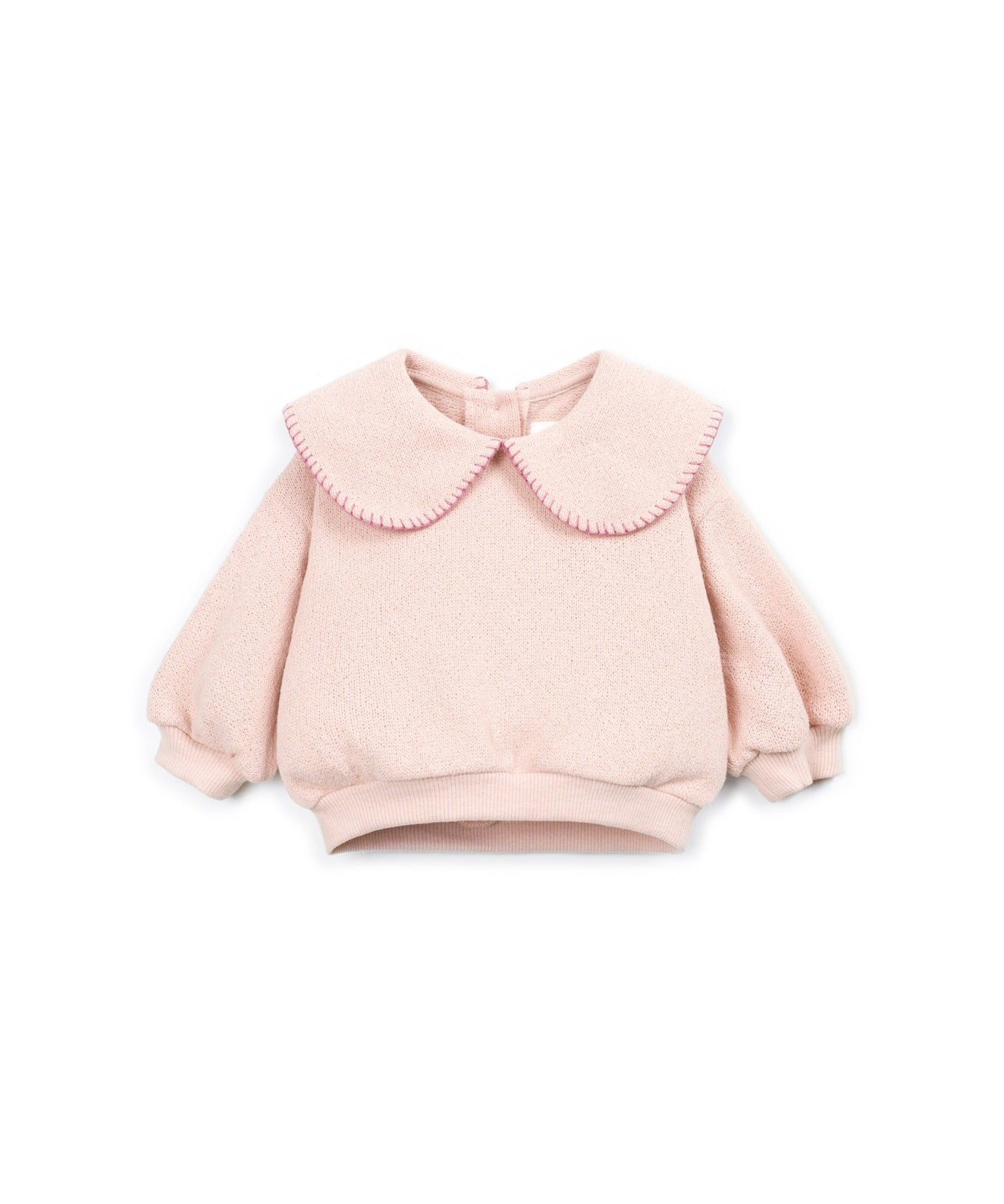 FELPA CON COLLETTO TONDO - NEONATA - COTONE ORGANICO 100% - PLAY UP 2AT11351