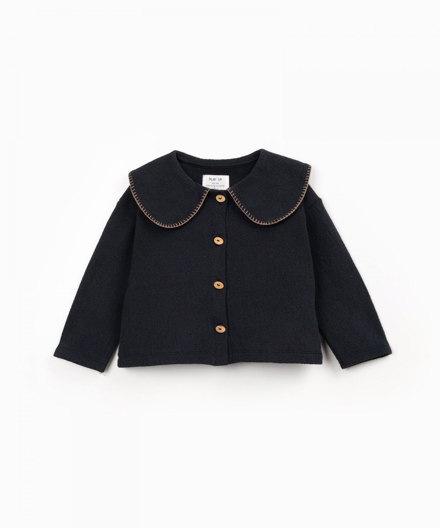 CARDIGAN IN MAGLIA CON BOTTONI - BAMBINA - COTONE ORGANICO 100% - PLAY UP 4AT10903