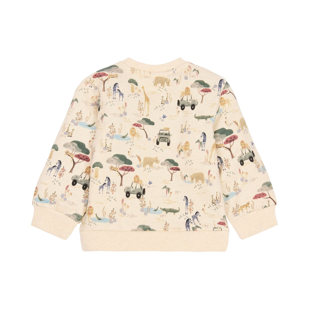 FELPA GIROCOLLO FANTASIA SAFARI - Neonato - COTONE ORGANICO 100% - LITTLE DUTCH CL26092100