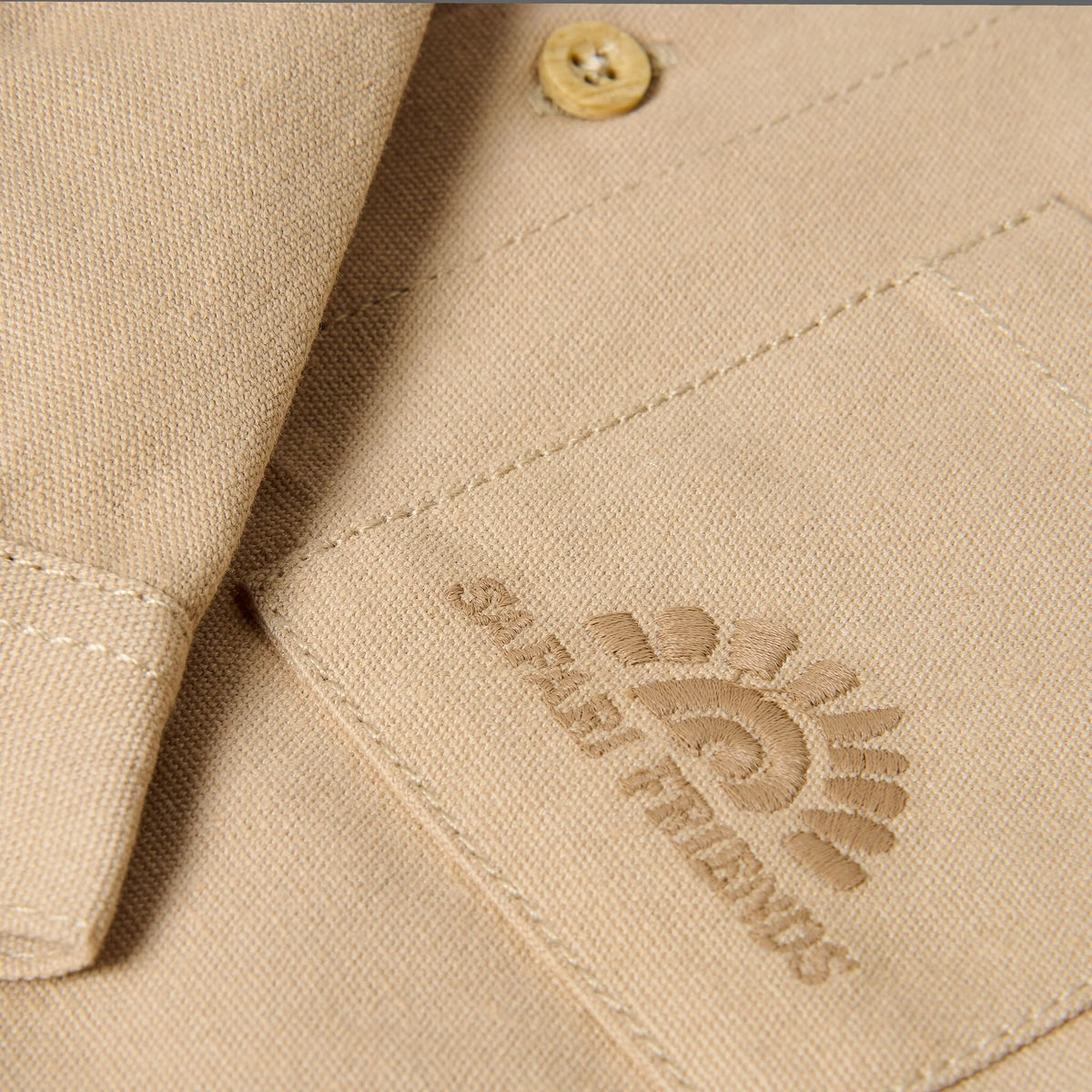 GIACCA/CAMICIA LEGGERA CON CAPPUCCIO E BOTTONCINI IN LEGNO - Neonato - 100% COTONE ORGANICO - LITTLE DUTCH CL26091609