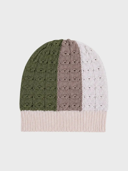 CAPPELLO LANA 4 COLORI CON INTRECCI - Neonato - LANA 100% - Marlù IS5971BT