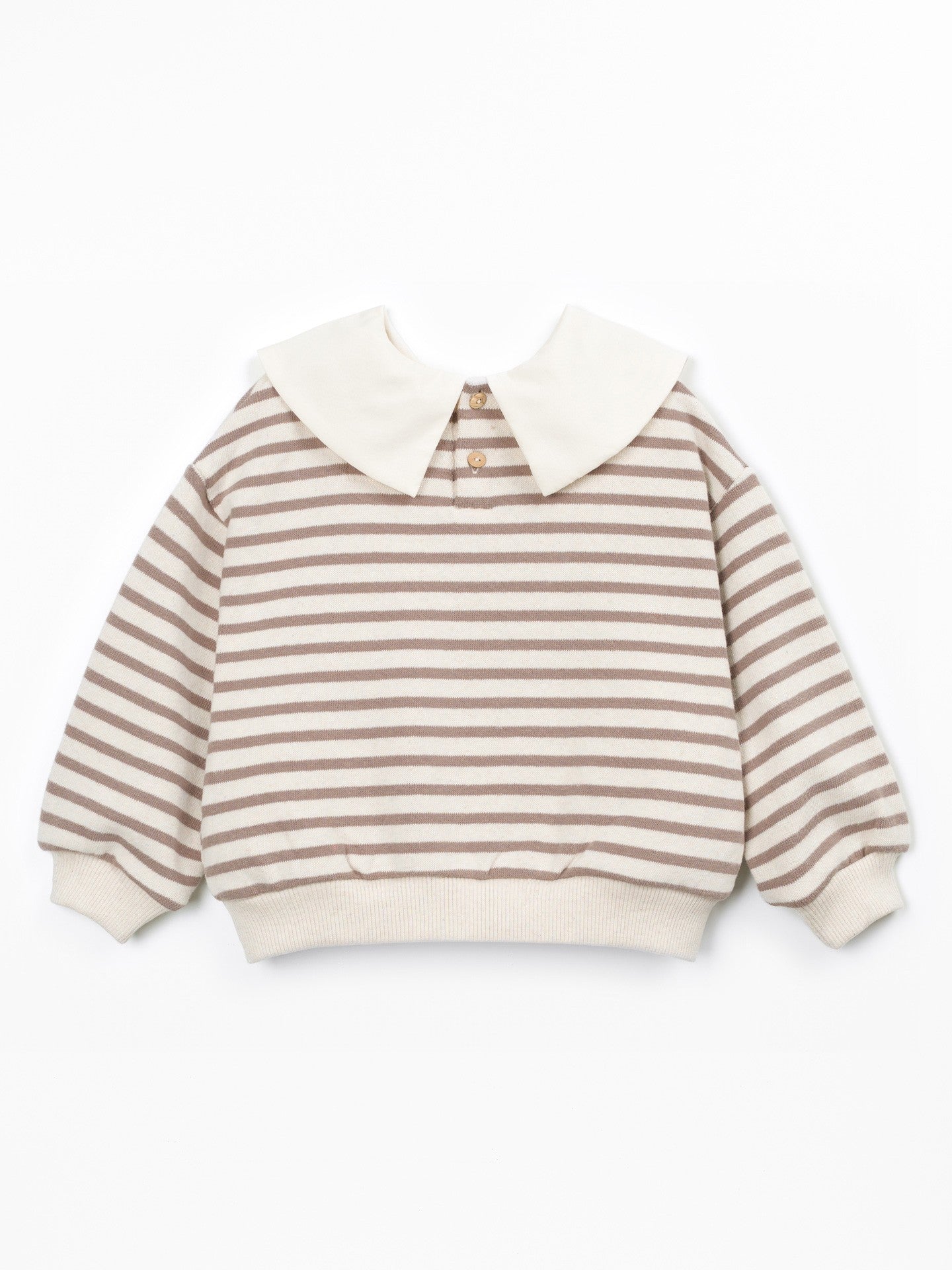 FELPA CON COLLETTO - BAMBINA - 89%COTONE ORGANICO-10%RCO-1%ELASTANE - PLAY UP 4AT11352