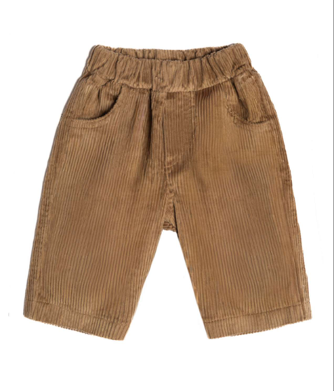 Pantalone dritto a costine in velluto - BAMBINO - cotone-velluto - TIME TO BLOOM 138503