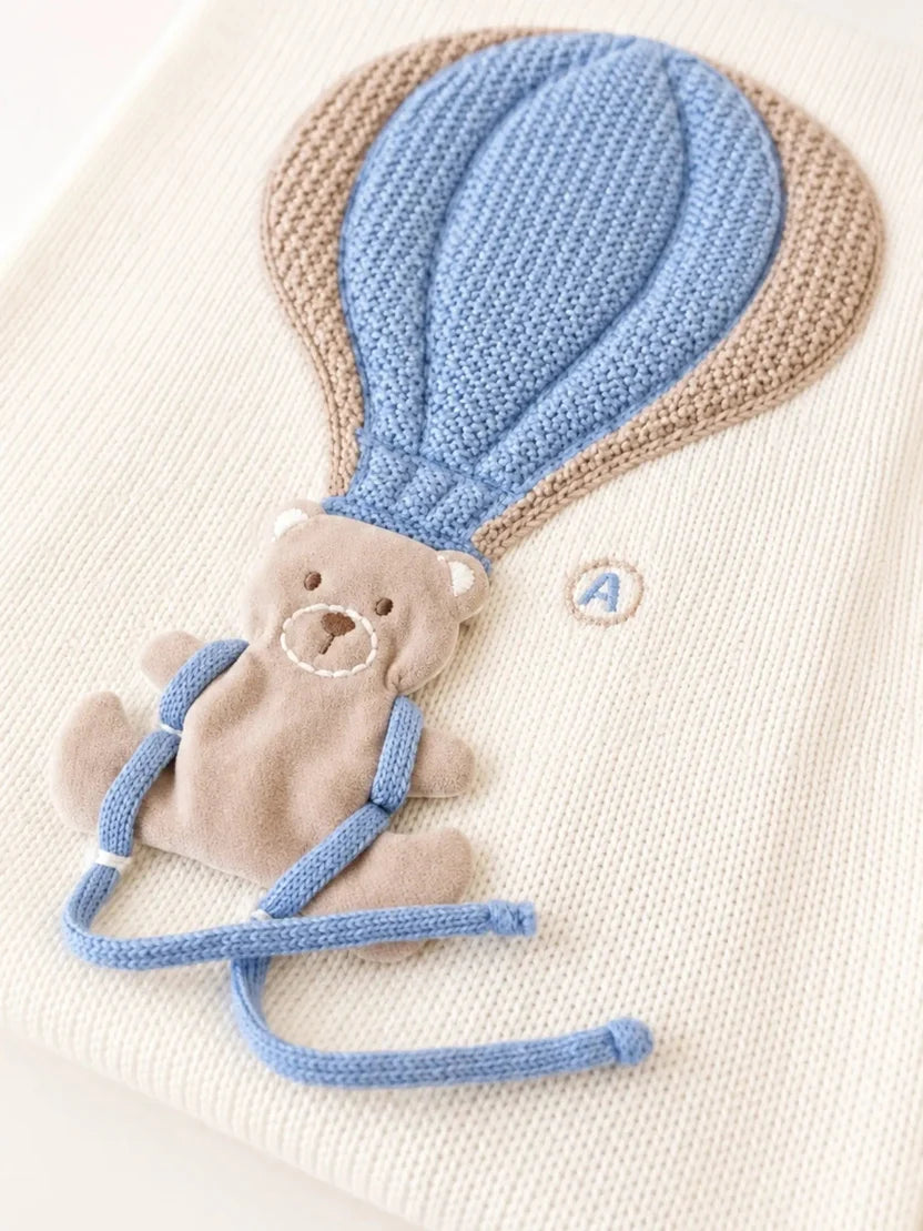 COPERTA MONGOLFIERA - Neonato - LANA 100% - Marlù IS5580