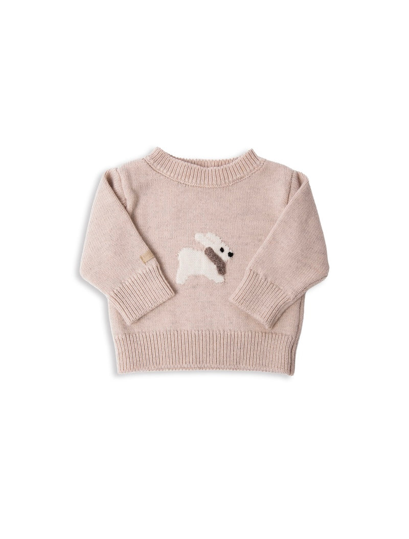MAGLIONCINO KNITTED CON CONIGLIO - NEONATA - BAMBOO - BAMBOOM 1274