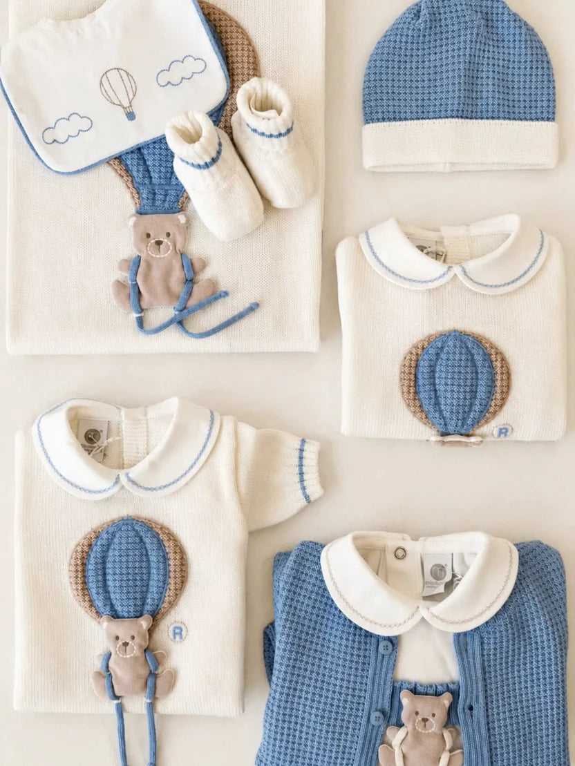 COPERTA MONGOLFIERA - Neonato - LANA 100% - Marlù IS5580