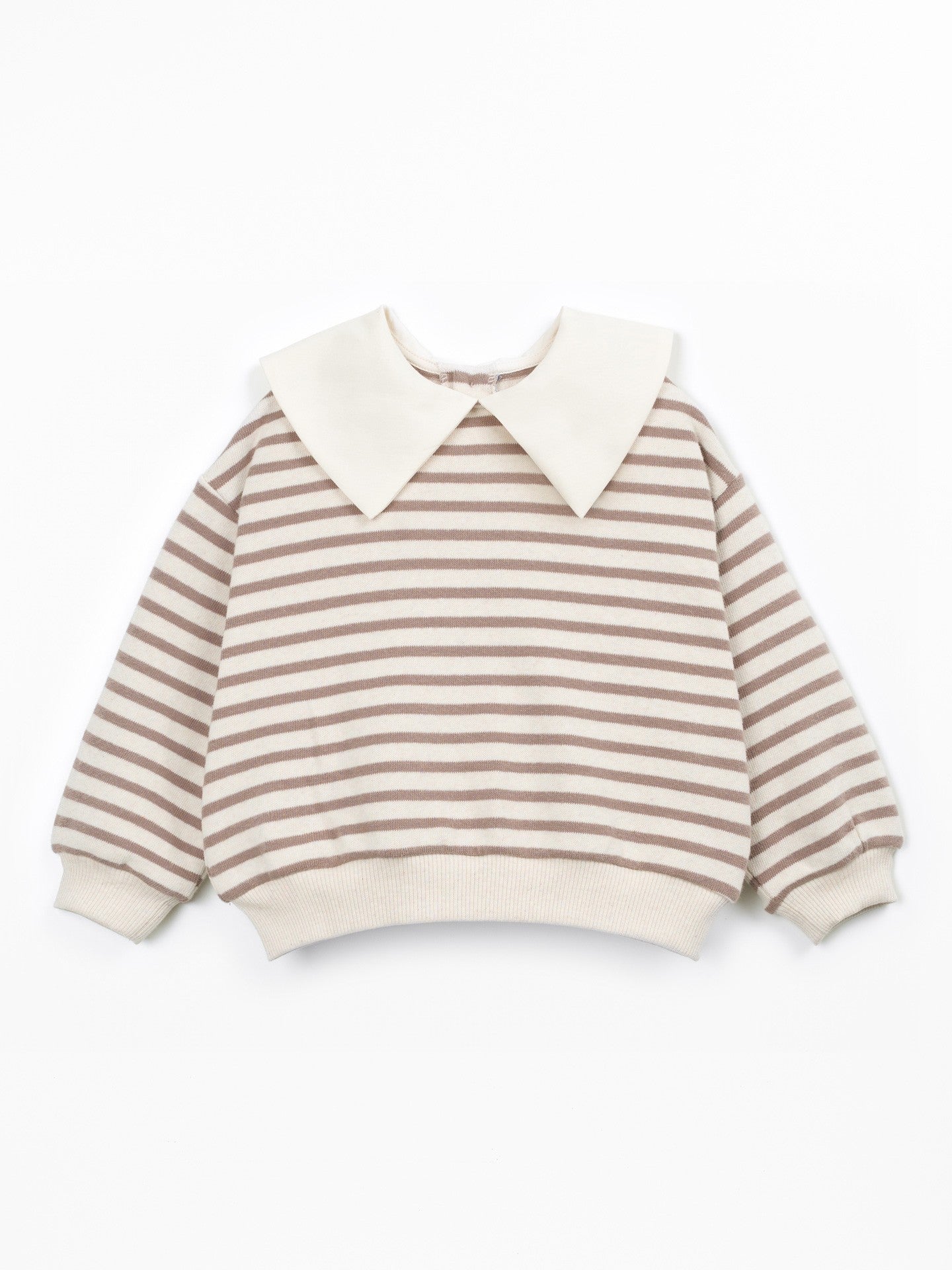 FELPA CON COLLETTO - BAMBINA - 89%COTONE ORGANICO-10%RCO-1%ELASTANE - PLAY UP 4AT11352