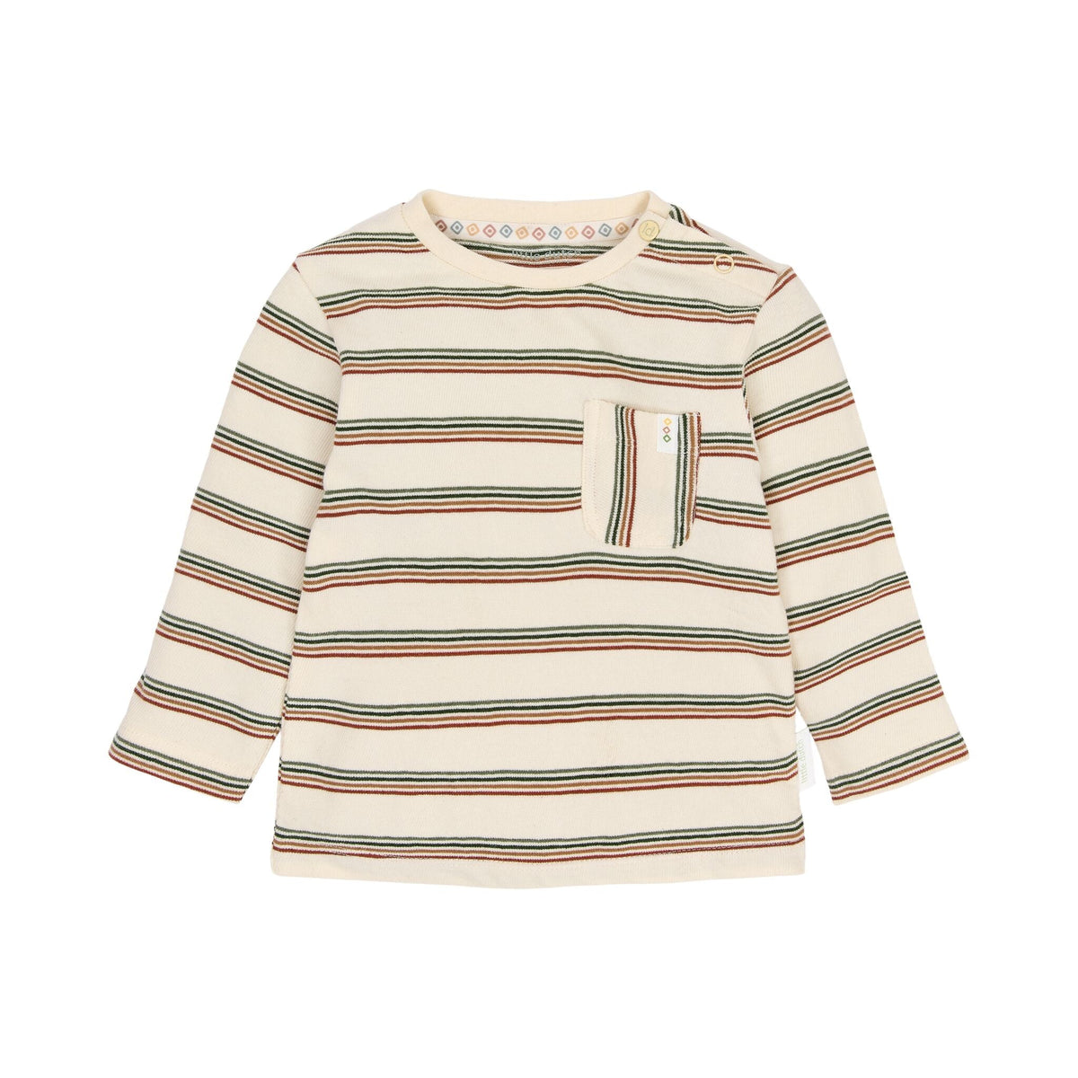 MAGLIA A RIGHE CON TASCHINO - Neonato - 100% COTONE ORGANICO - LITTLE DUTCH CL26091101