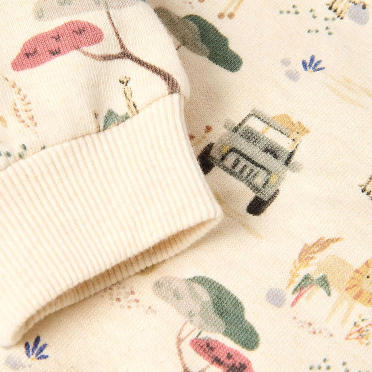 FELPA GIROCOLLO FANTASIA SAFARI - Neonato - COTONE ORGANICO 100% - LITTLE DUTCH CL26092100