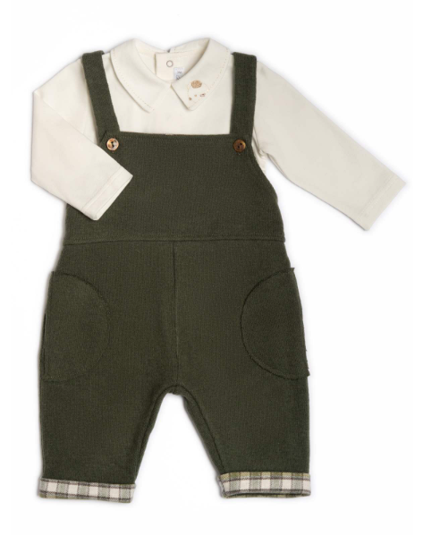 SALOPETTE CON BODY - Neonato - 70%COTONE-19%ACRILICO-2%VISCOSA-2%POLIAMMIDE - BARCELLINO 135308