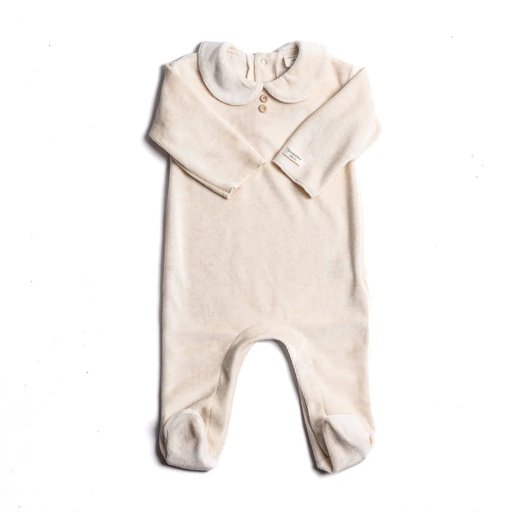 TUTINA INTERA CON COLLETTO E PIEDINI - NEONATA - BAMBOO - BAMBOOM 1313