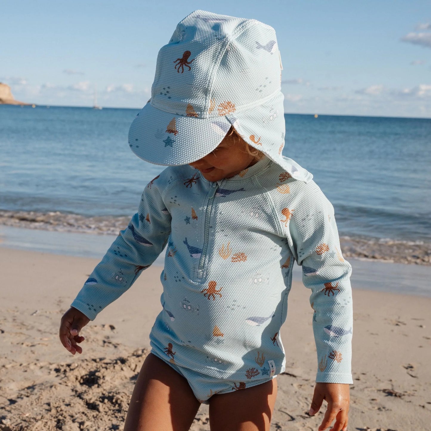 CL26030306 - MAGLIA LUNGA MARE FANTASIA CON ZIP - LITTLE DUTCH