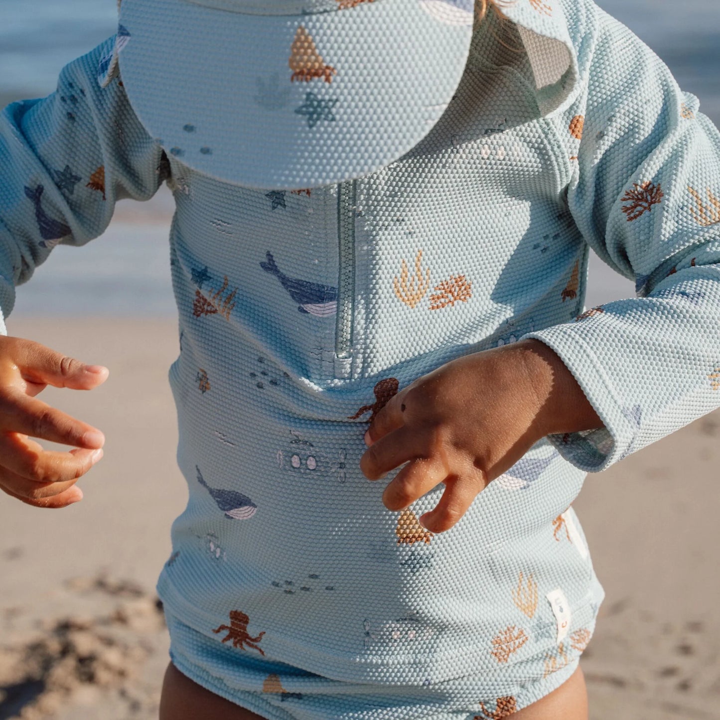 CL26030306 - MAGLIA LUNGA MARE FANTASIA CON ZIP - LITTLE DUTCH