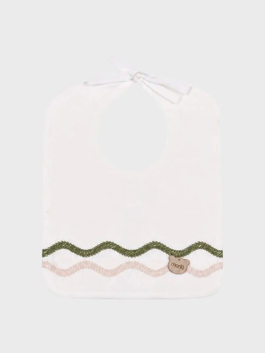 BAVAGLINO IN COTONE FORMA QUADRATA ONDE MULTICOLOR - Neonato - COTONE 100% - Marlù IS70BAV