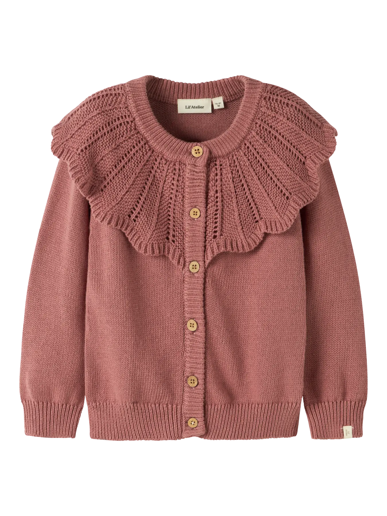 CARDIGAN CON COLLETTO E BOTTONI - BAMBINA - COTONE ORGANICO 100% - LIL ATELIER 13259055