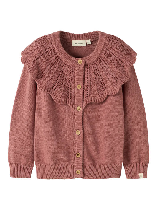 CARDIGAN CON COLLETTO E BOTTONI - BAMBINA - COTONE ORGANICO 100% - LIL ATELIER 13259055