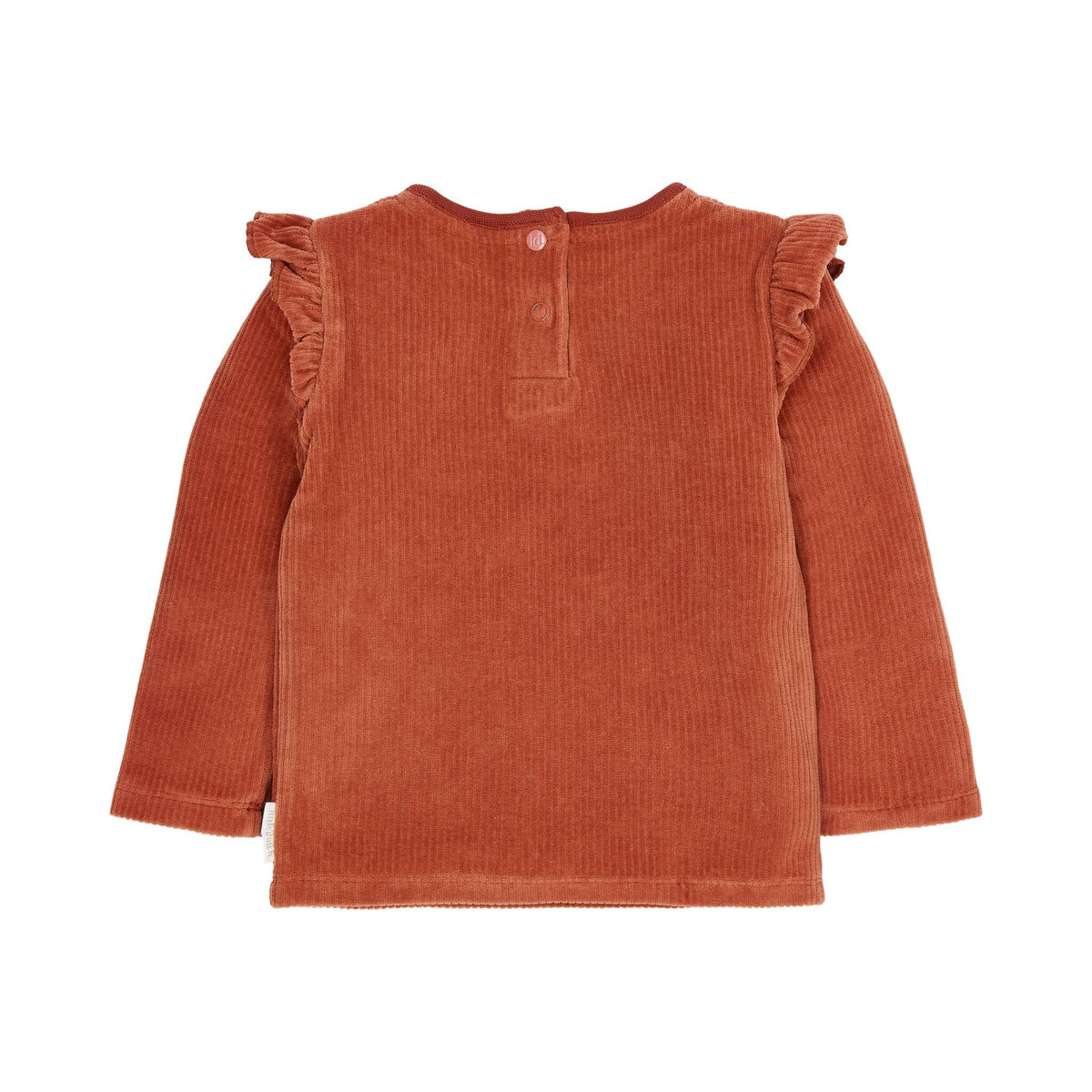 MAGLIA A COSTINE VELLUTO CON ROUGES - NEONATA - 100% COTONE ORGANICO - LITTLE DUTCH CL26091013