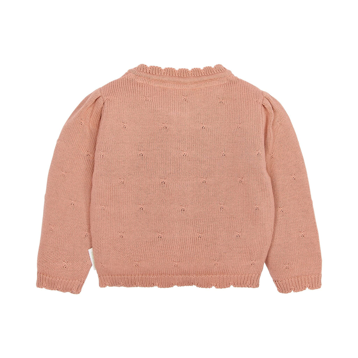 CARDIGAN FIORI RICAMATI - NEONATA - 100% COTONE ORGANICO - LITTLE DUTCH CL26092501