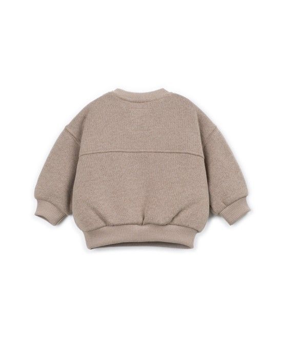 FELPA SENZA CAPPUCCIO - BAMBINO - COTONE ORGANICO 100% - PLAY UP 1AT10903
