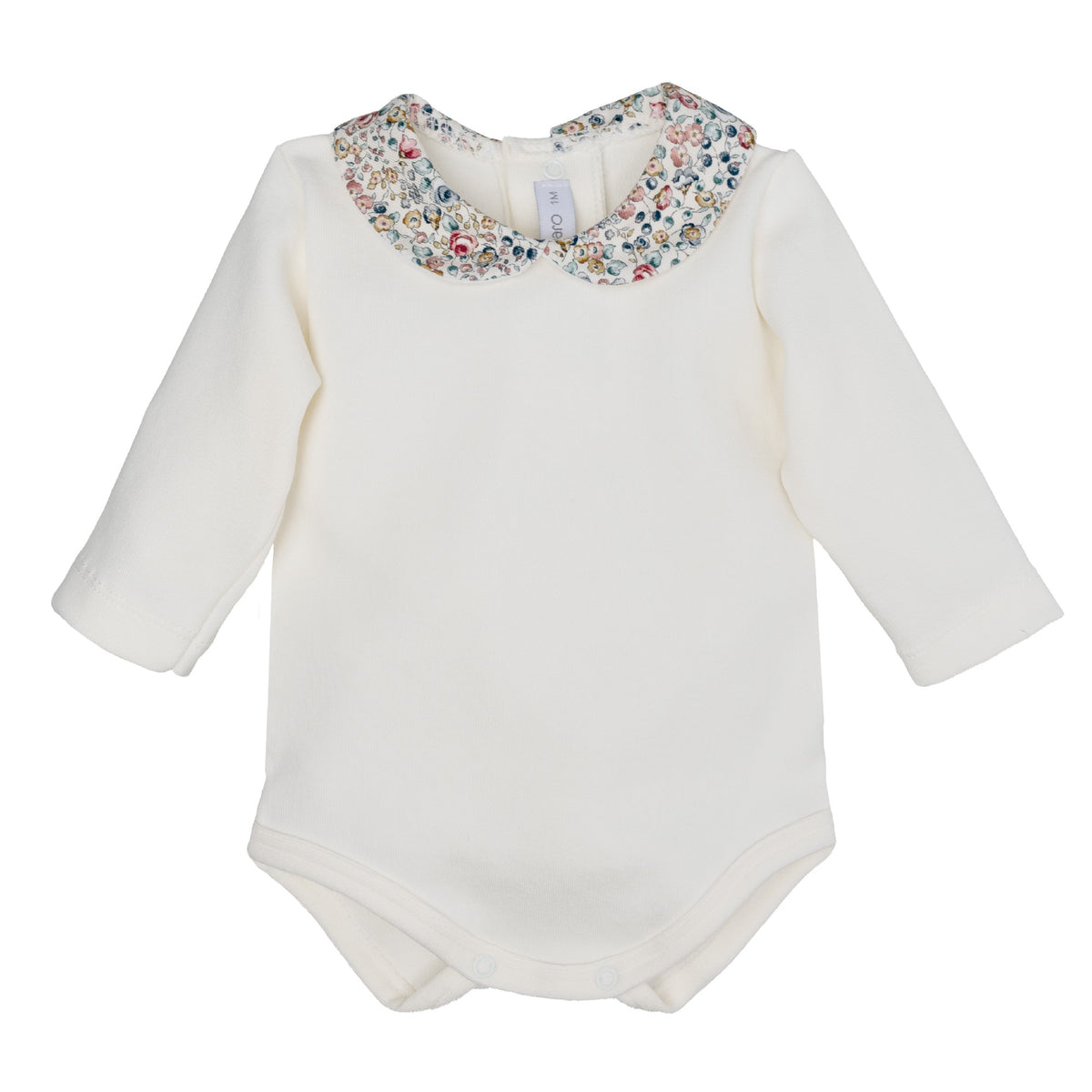 body colletto tondo fant. floreale - NEONATA - 100% cotone - CALAMARO 19133