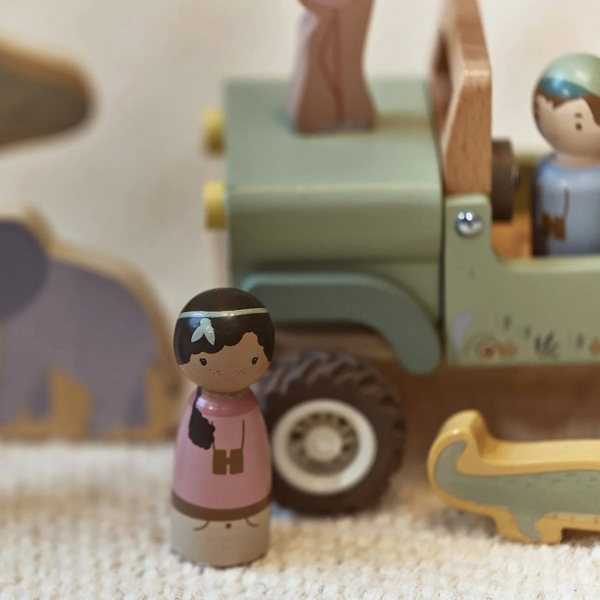 Auto safari - BAMBINO - Legno - LITTLE DUTCH LD7482