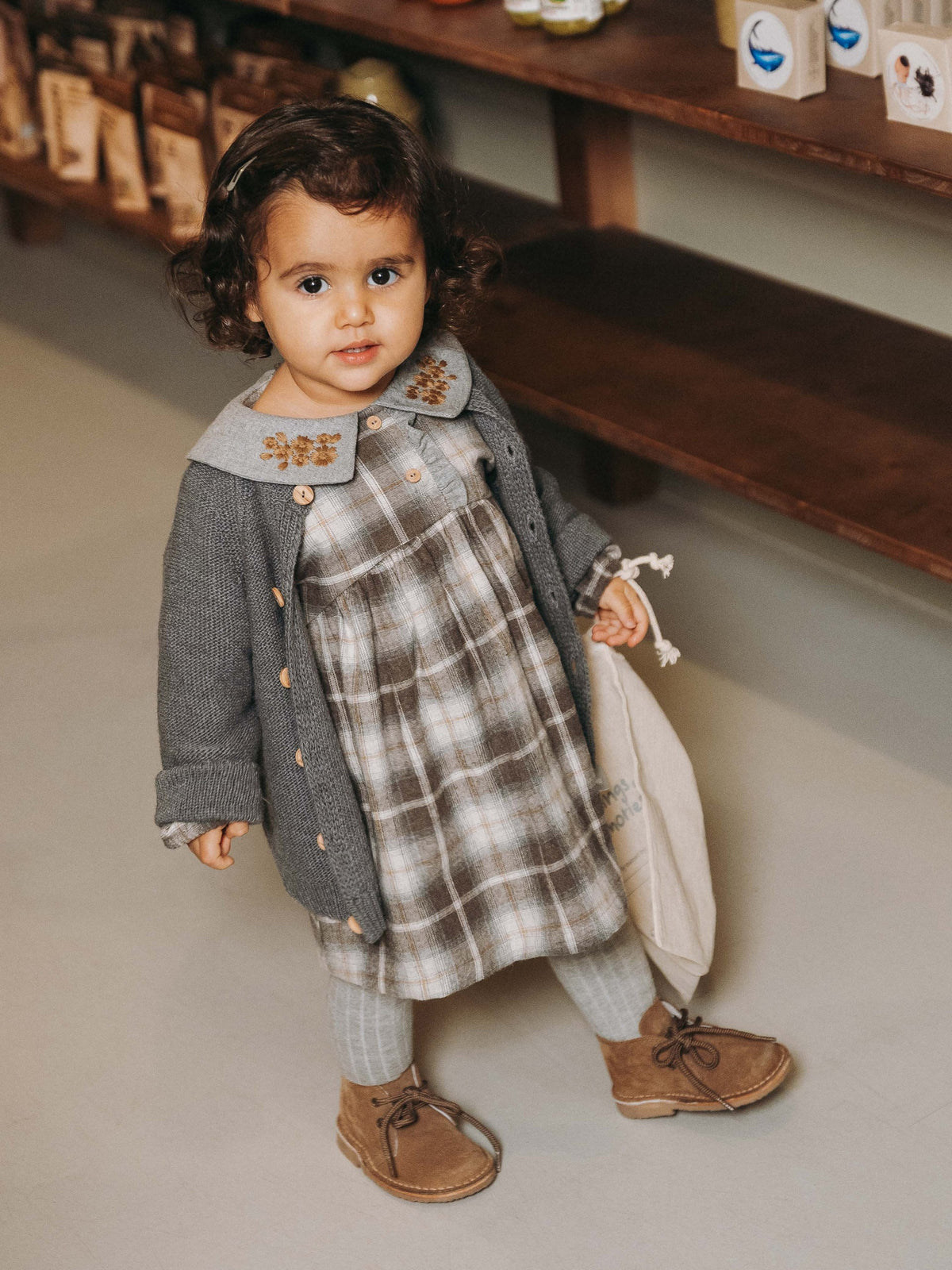 CARDIGAN CON BOTTONCINI LEGNO - Neonato - lana-viscosa-cashmere - SNUG 934AR6W003140