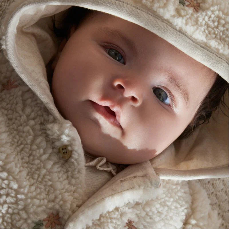 Cappottino cardigan teddy - NEONATA - 100% COTONE ORGANICO - LITTLE DUTCH CL26092902