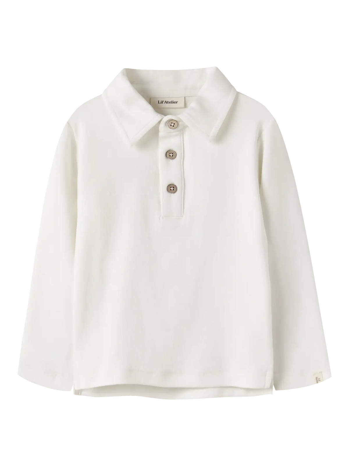 MAGLIA POLO CON BOTTONCINI IN LEGNO - BAMBINO - 100% COTONE ORGANICO - LIL ATELIER 13234510