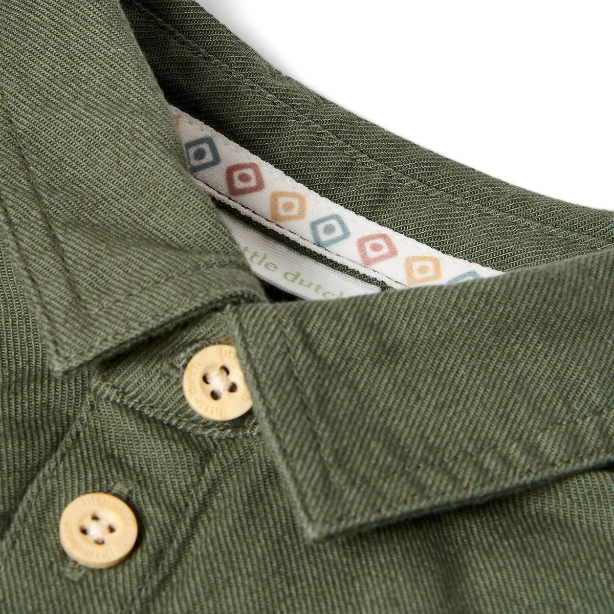 CAMICIA CON PARTICOLARE RETRO - Neonato - 100% COTONE ORGANICO - LITTLE DUTCH CL26091603