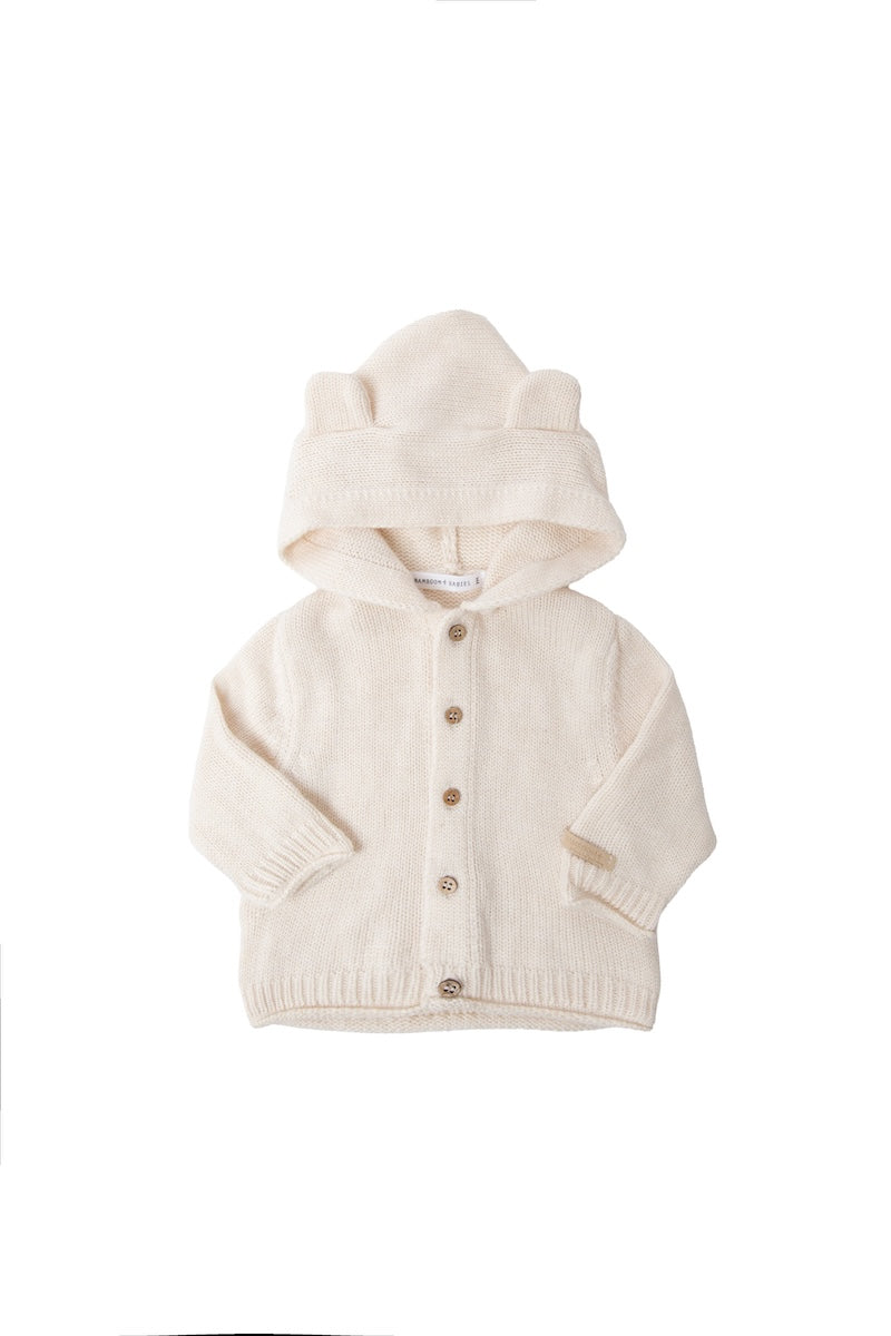 CARDIGAN CON CAPPUCCIO E BOTTONI - Neonato - BAMBOO - BAMBOOM 1265
